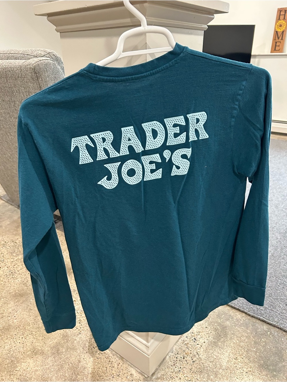 3 Trader Joe’s Long-Sleeve Tee Shirts in Teal, Burgundy and Black
